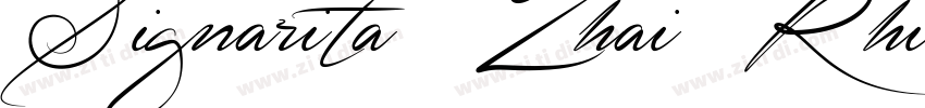 Signarita Zhai Rhian字体转换